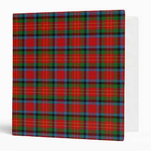 Scottish Clan Sturrock Tartan Plaid 3 Ring Binder