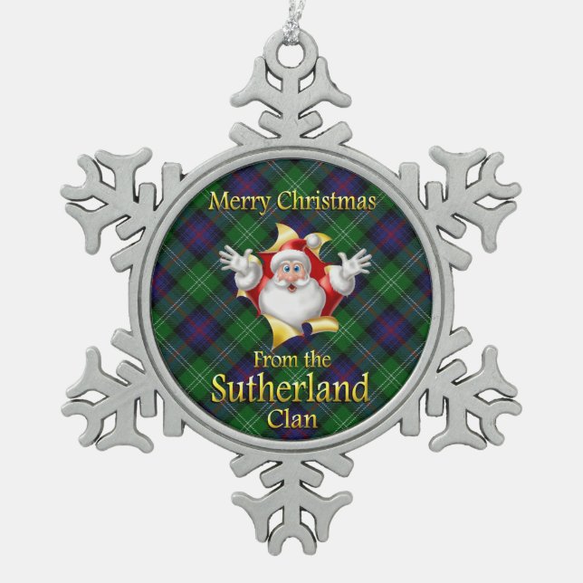 Scottish Clan Sutherland Christmas Ornament (Front)