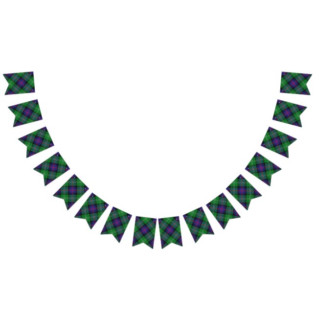 Scottish Clan Sutherland Tartan Bunting Flags (All)