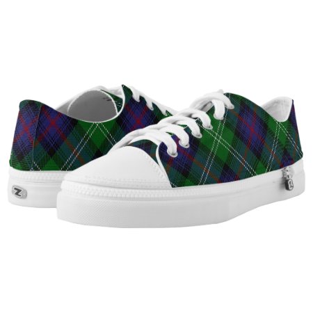 Scottish Clan Sutherland Tartan Low-top Sneakers