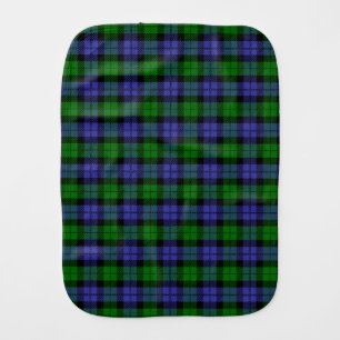 Scottish clan tartan burp cloth