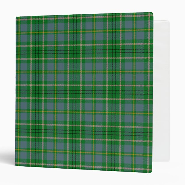 Scottish Clan Taylor Tartan Plaid 3 Ring Binder (Front/Inside)