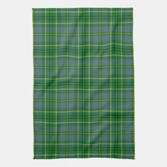 Scottish Clan Taylor Tartan Plaid Kitchen Towel (Vertical)