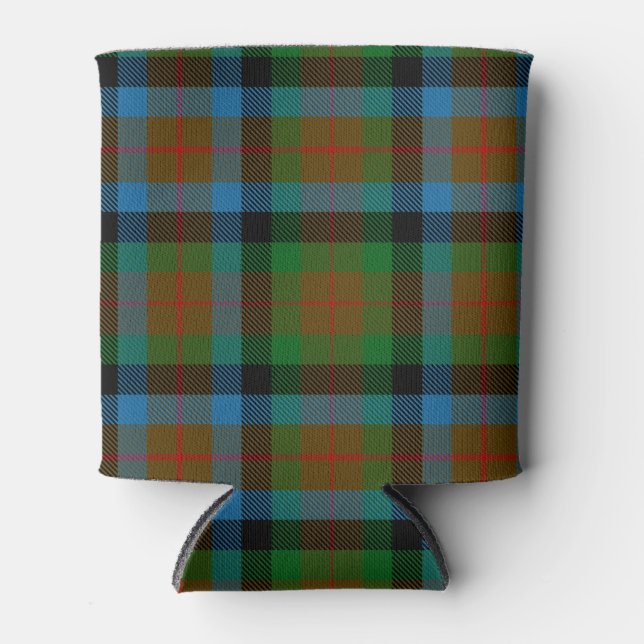 Scottish Clan Tennant Tartan Plaid Can Cooler (Front)