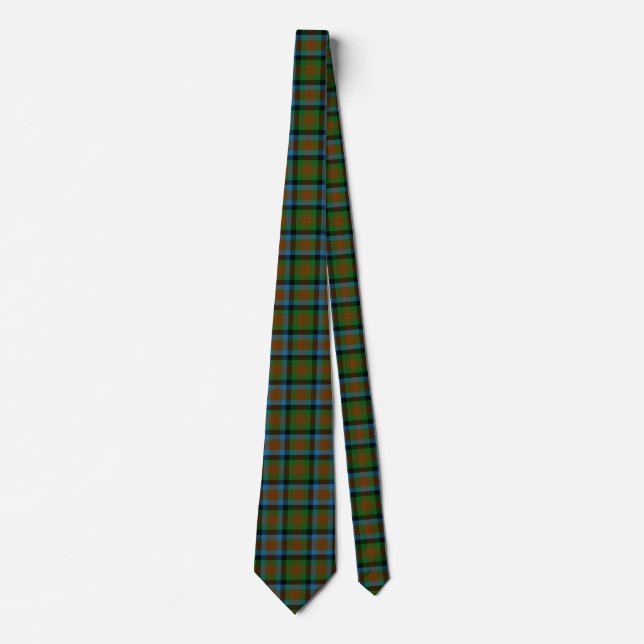 Scottish Clan Tennant Tartan Plaid Neck Tie (Front)