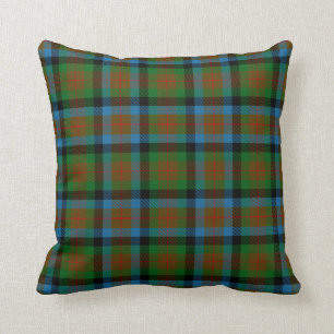 Scottish Clan Tennant Tartan Plaid Throw Pillow