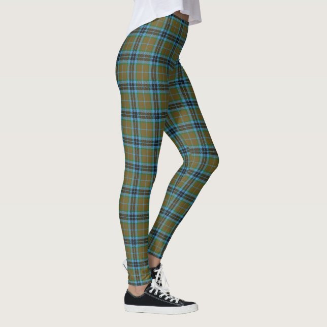 Scottish Clan Thompson Hunting Tartan Plaid Leggings (Right)