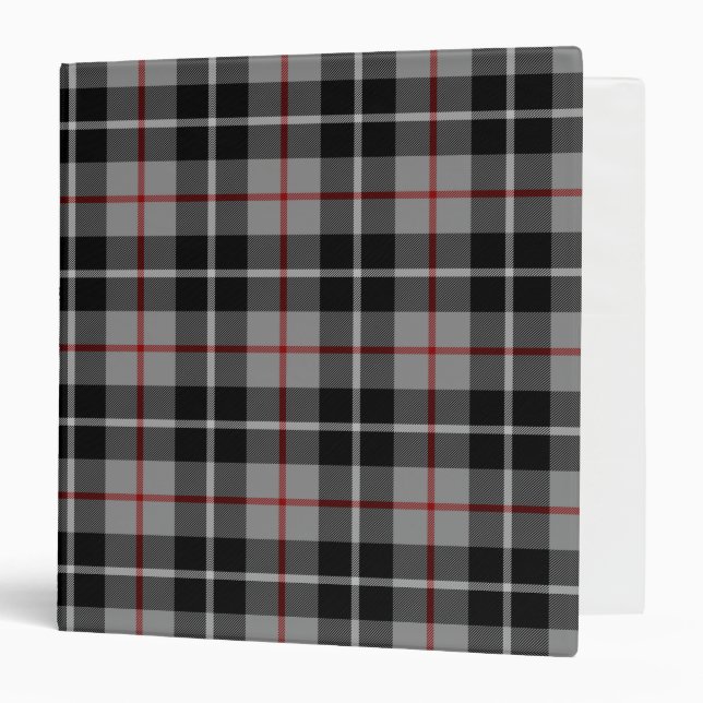 Scottish Clan Thompson Tartan Plaid 3 Ring Binder (Front/Inside)