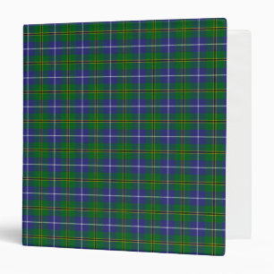 Scottish Clan Turnbull Hunting Tartan Plaid 3 Ring Binder