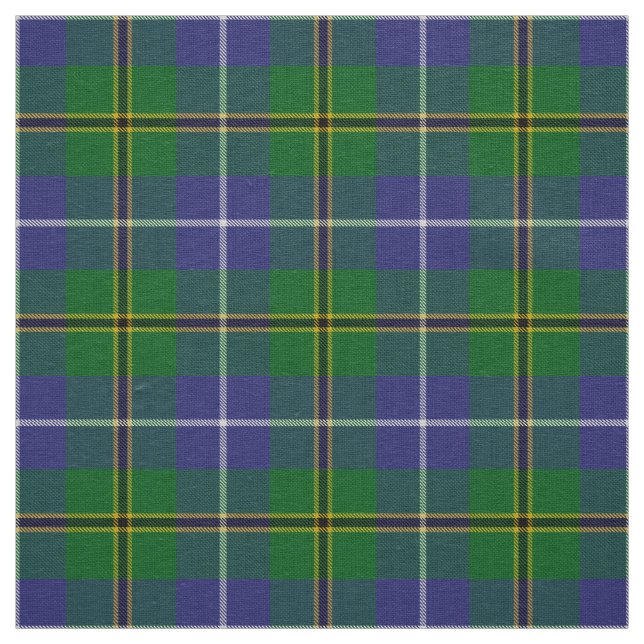 Scottish Clan Turnbull Hunting Tartan Plaid Fabric (Swatch)