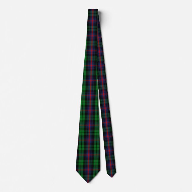 Scottish Clan Urquhart Tartan Plaid Neck Tie (Front)
