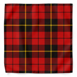 Scottish Clan Wallace Tartan Plaid Bandana