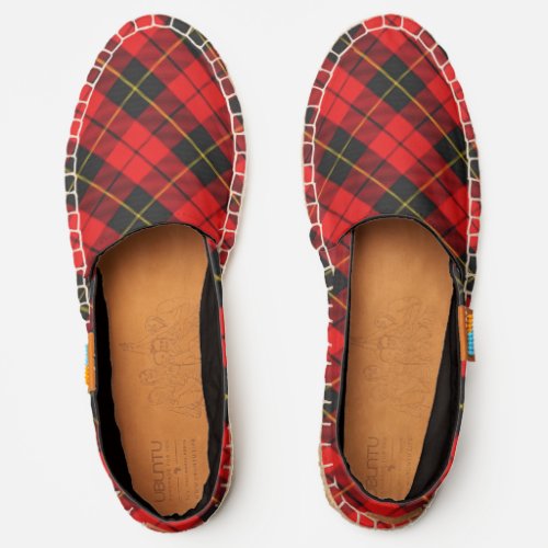 Scottish Clan Wallace Tartan Plaid Espadrilles