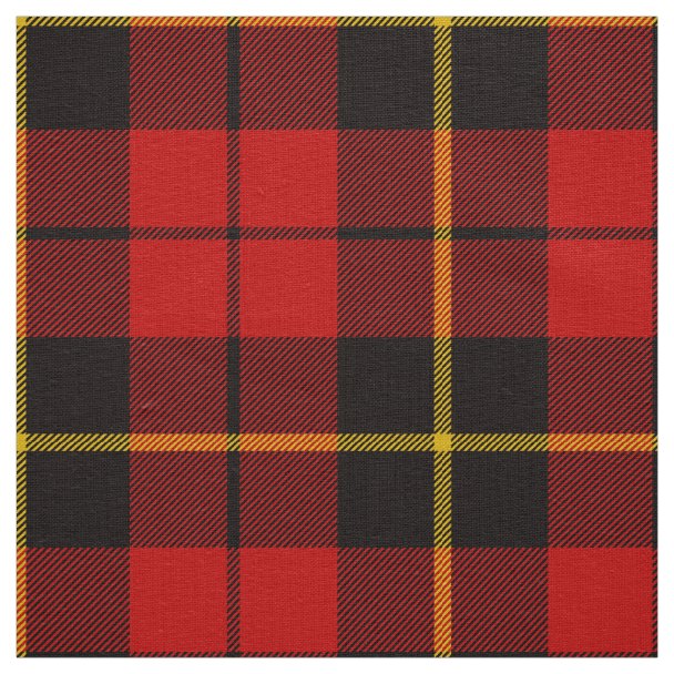 Clan Wallace Weathered Tartan Fabric | Zazzle