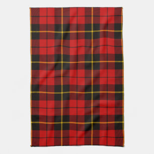 Scottish Clan Wallace Tartan Plaid Kitchen Towel