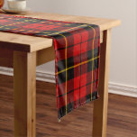 Scottish Clan Wallace Tartan Plaid Long Table Runner