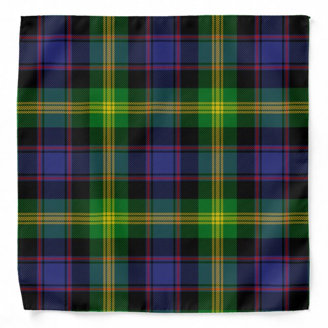 Scottish Clan Watson Tartan Plaid Bandana (Front)