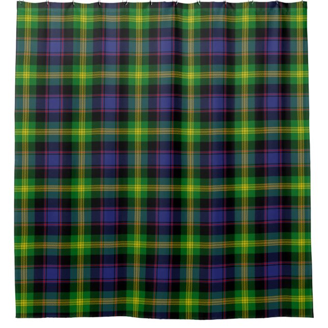 Scottish Clan Watson Tartan Plaid Shower Curtain (Front)