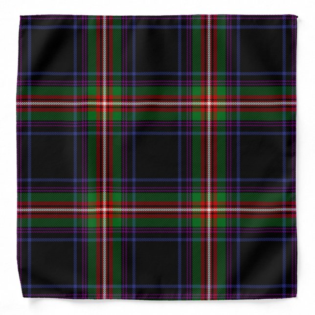 Scottish Clan Watt Tartan Plaid Bandana (Front)