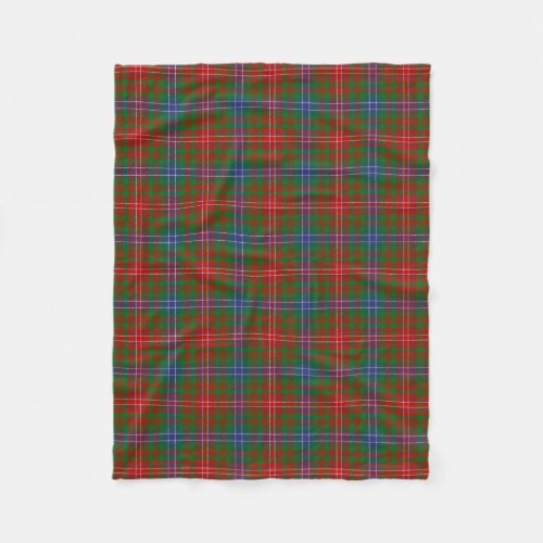 Scottish Clan Wilson Tartan Plaid Fleece Blanket