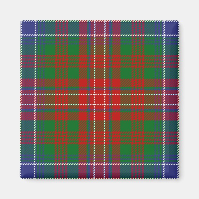 Scottish Clan Wilson Tartan Plaid Magnet (Front)