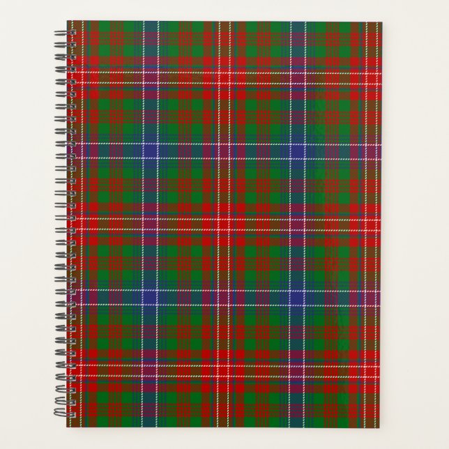 Scottish Clan Wilson Tartan Plaid Planner (Front)