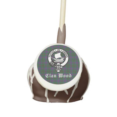 Scottish Clan Wood Crest  Tartan  Cake Pops