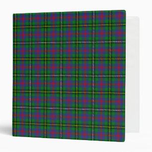 Scottish Clan Wood Tartan Plaid 3 Ring Binder