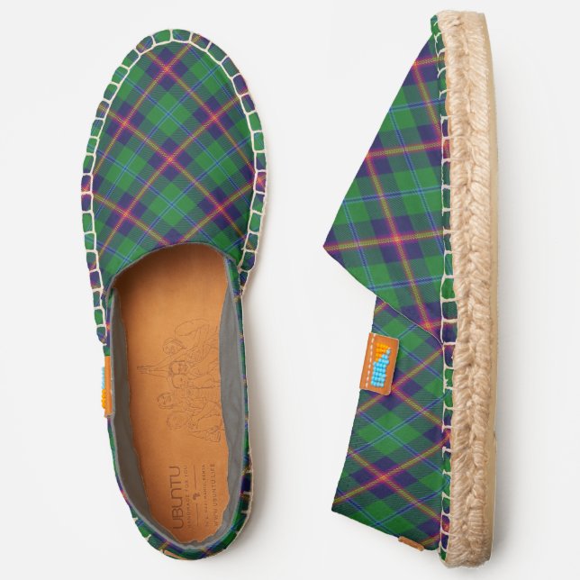 Scottish Clan Young Tartan Plaid Espadrilles (Side)