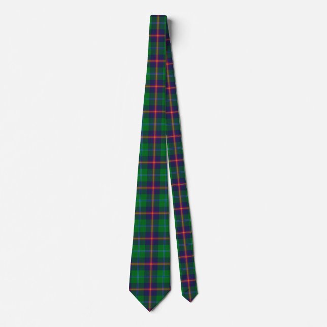Scottish Clan Young Tartan Plaid Neck Tie (Front)