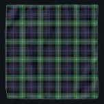 Scottish Classic Purple Black Green Tartan Plaid Bandana<br><div class="desc">Deck the colors of a good old tradition with this purple green yellow and black tartan plaid pattern print bandana</div>