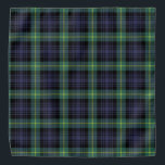 Scottish Classic Purple Black Green Tartan Plaid Bandana<br><div class="desc">Deck the colors of a good old tradition with this purple green yellow and black tartan plaid pattern print bandana</div>