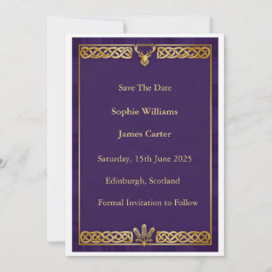 Scottish Claymore Swords Save the Date