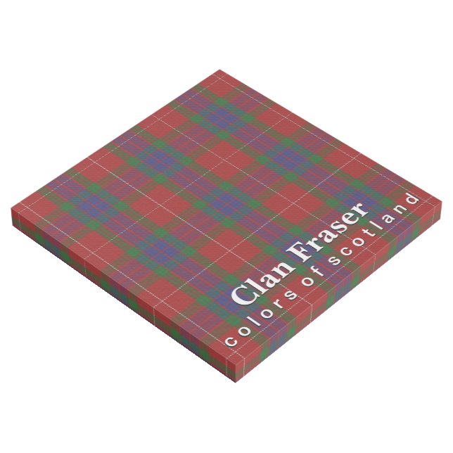 Scottish Colors Clan Fraser Tartan Gallery Wrap (3/4)