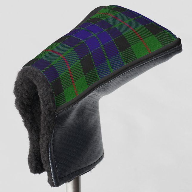 Scottish Colors Clan Gunn Tartan Plaid Golf Head Cover (3/4 Front)