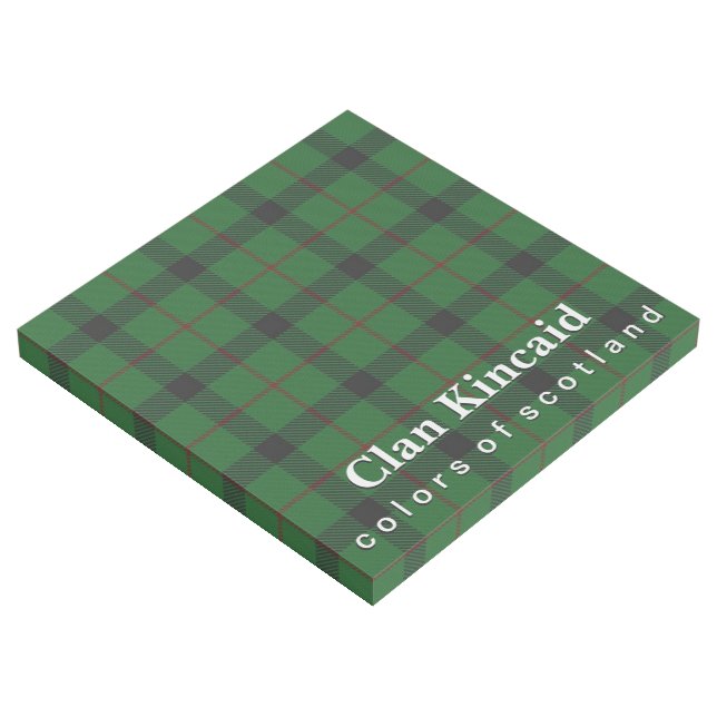 Scottish Colors Clan Kincaid Tartan Gallery Wrap (3/4)