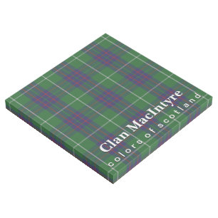 Scottish Colors Clan MacIntyre Tartan Gallery Wrap