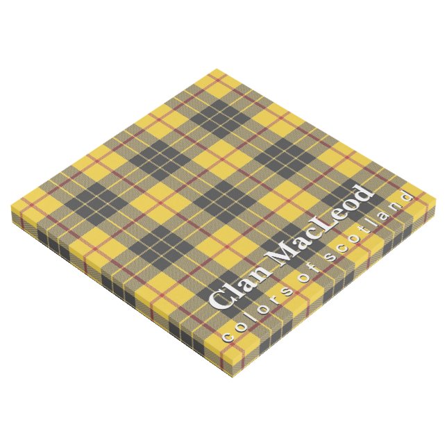 Scottish Colors Clan MacLeod Tartan Gallery Wrap (3/4)