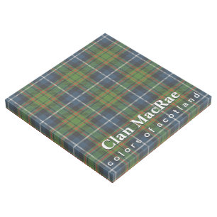 Scottish Colors Clan MacRae Tartan Gallery Wrap