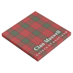 Scottish Colors Clan Maxwell Tartan Gallery Wrap