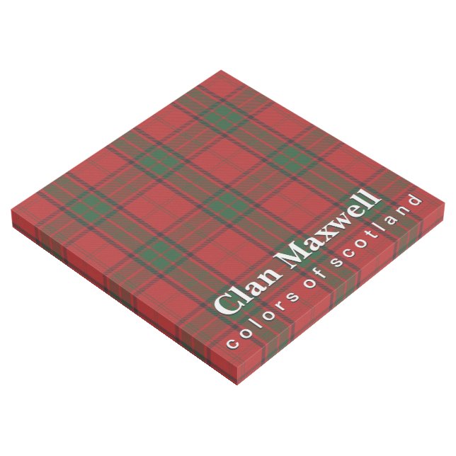 Scottish Colors Clan Maxwell Tartan Gallery Wrap (3/4)