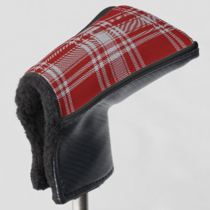 Scottish Colors Clan Menzies Red White Tartan Golf Head Cover