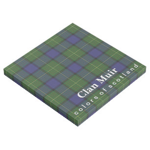 Scottish Colors Clan Muir Tartan Gallery Wrap