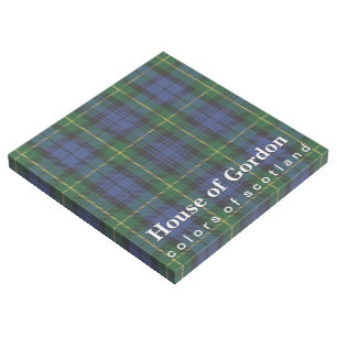 Scottish Colors House of Gordon Tartan Gallery Wrap