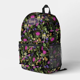Scottish Cottagecore Thistle Pattern 