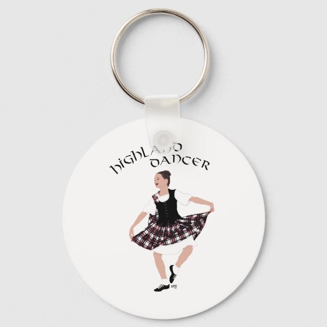 Scottish Country Dancer Keychain (Front)
