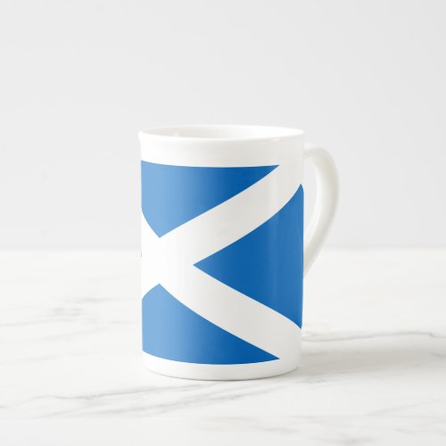 Scottish Cross Scotland Colors Bone China Mug