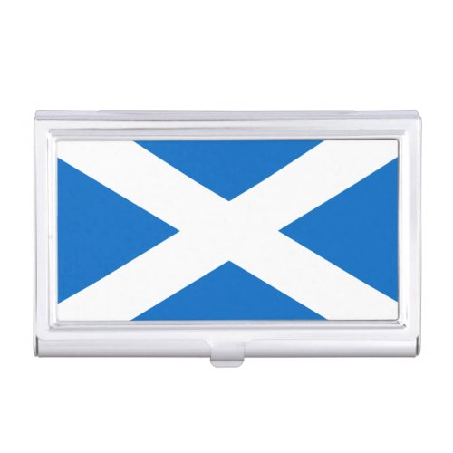 Scottish Cross Scotland Colors Business Card Holder