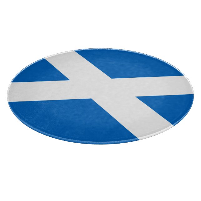 Scottish Cross Scotland Colors Cutting Board (Corner)