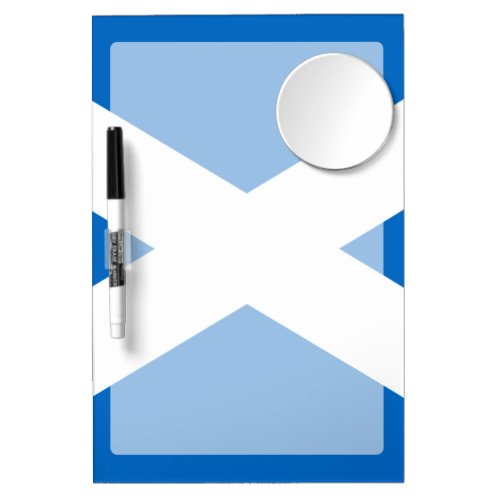 Scottish Cross Scotland Colors Dry Erase Board With Mirror